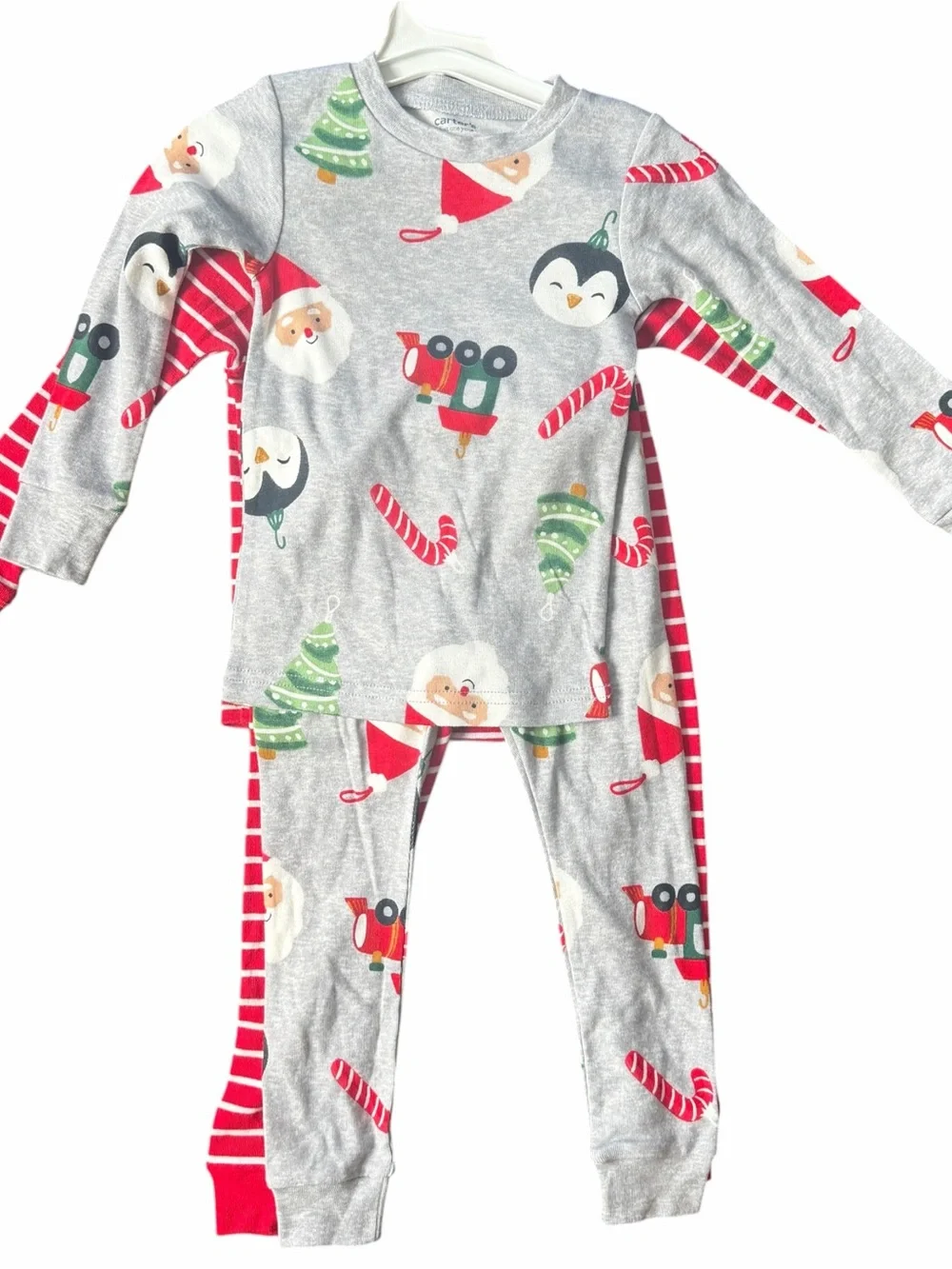 Carter’s Just One You 4pc Christmas Pajama Set Boys 2T Santa NWT